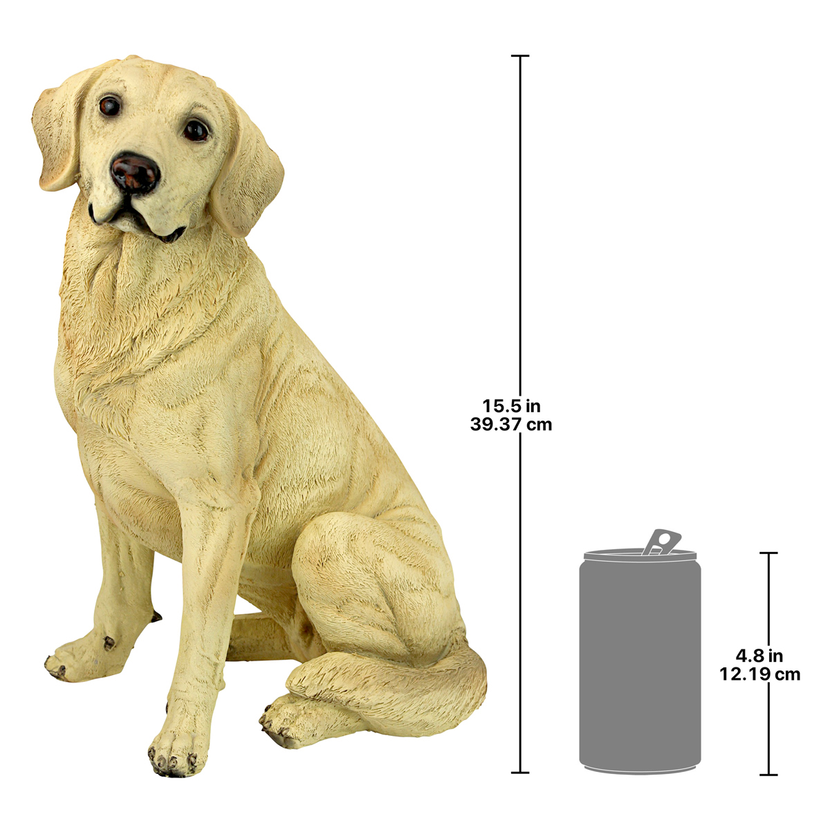 Image Thumbnail for Golden Labrador Retriever Dog Statue